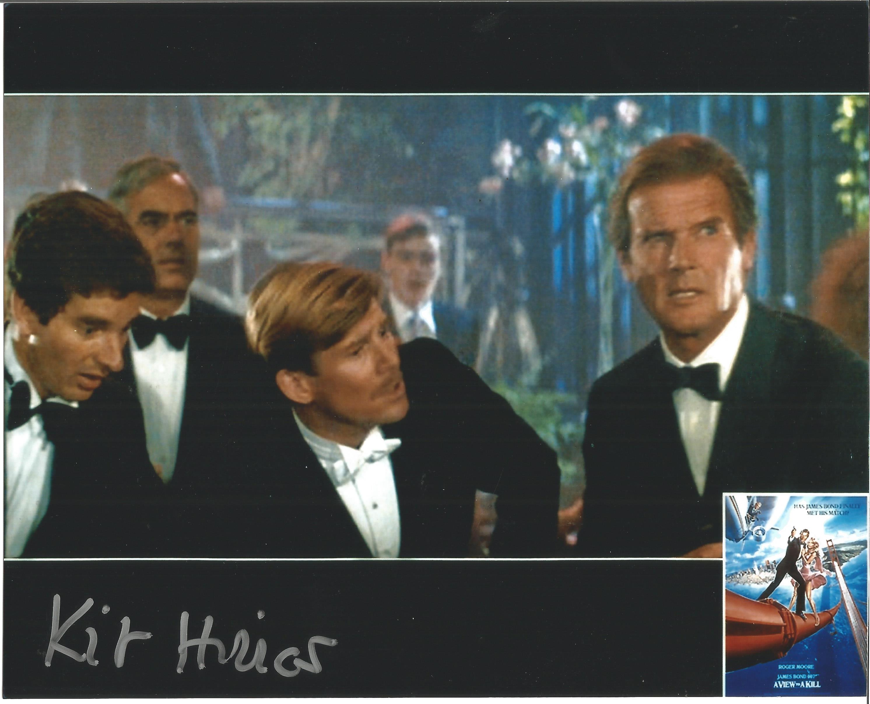 Kit Hiller signed 10x8 colour James Bond photo. Good Condition. All signed items come with our