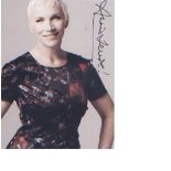 Annie Lennox signed 7x5 picture of the legendary diva. Good Condition. All signed items come with