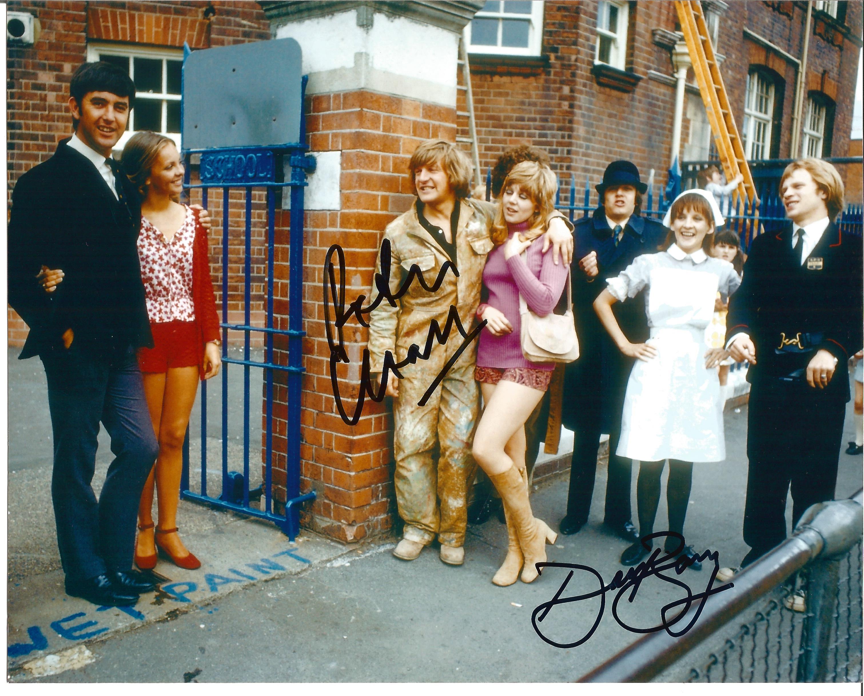 Dave Barry and Peter Cleall signed 10x8 colour photo from Fenn Street Gang. Good Condition. All