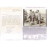 Signature of Wing Commander John Rowley 'Jock' Perrin DFC RAAF ace of the Desert air war. Good