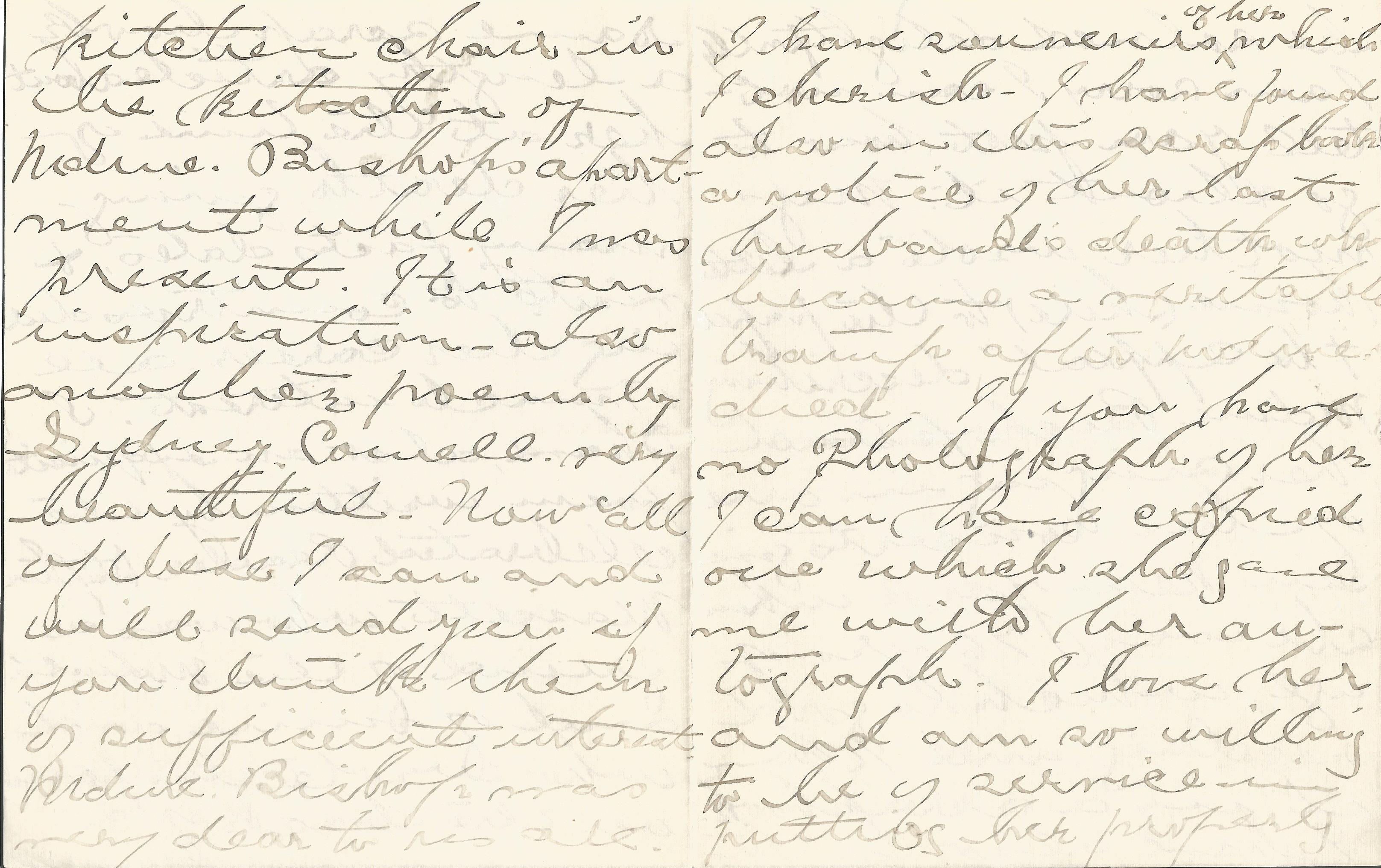 Caroline Keating Reed famous US pianist 8 page 1919 hand written letter with details on her