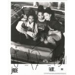 Jade R&B Group Fully Signed Vintage 8x10 Promo Music Photo. Good Condition. All signed items come