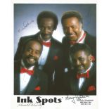 Ink Spots Pop Vocal Group Signed Vintage 8x10 Promo Music Photo. Good Condition. All signed items