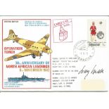 Fleet Air Arm World War Two flown cover signed by Franz Oswald (Luftwaffe Anti-tank pilot). Historic