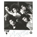 Five Star Pop Group Signed Vintage 8x10 Promo Photo. Good Condition. All signed items come with