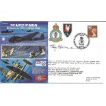 Battle of Britain World War Two flown cover signed by Oberst. Hajo Herrmann (1942 Member of the