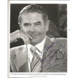 Glenn Ford signed 10x8 b/w photo. Dedicated. Canadian-born actor who held dual Canadian and American