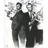 Robert Vaughn and David McCallum signed 10x8 b/w photo from Man from Uncle. It follows secret