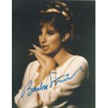Barbra Streisand signed 10x8 colour photo from Funny Girl. Good Condition. All signed items come
