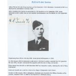 WW2 Signature of Pilot Officer (Later) Wing Commander Aubrey Richard de Lisle Innis DFC 236 Squadron
