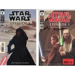 Collection of 4 signed comics Star Wars: Episode 1 The Phantom Menace 1 comics. Each individually