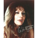 Ingrid Pitt signed 10x8 colour photo. Polish-British actress, author, and writer best known for