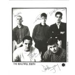 The Beautiful South Fully Signed Vintage 8x10 Promo Music Photo. Good Condition. All signed items