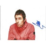 Liam Gallagher signed 8x6 colour photo. English singer and songwriter. He rose to fame as the lead