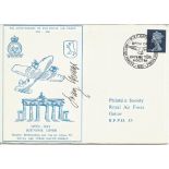 RAF cover signed by Hauptmann Franz Oswald (Luftwaffe anti-tank pilot). 50th Anniversary of the
