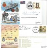 RAF signed cover collection. 24 covers in Blue RAF logoed Album includes Army Communications,