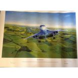 Concorde A colour 23 x 16. 5 print entitled 002 Airborne by artist Roy Layzell, the image