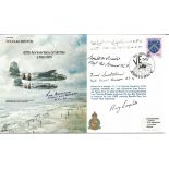 Dambuster World War Two flown cover signed by Sqn Ldr J. Les Munro CNZM, DSO, QSO, DFC, Sqn Ldr