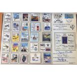 RAF collection set of 8 signed air flown covers to mark the 25th anniversary of the issue of