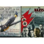 World War Two Hardback book collection six book titles included The Luftwaffe in the Battle of