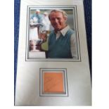 Arnold Palmer signed autographed presentation. High quality professionally mounted 18 x 11 inch