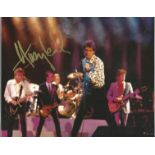 Huey Lewis signed 10x8 colour photo. American singer, songwriter, and actor. Good Condition. We