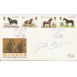 Dick Francis signed Horses FDC. 5/7/78 Epsom postmark. Good Condition. We combine postage on