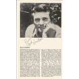 Rock Hudson signed 7 x 5 magazine photo. Good Condition. We combine postage on multiple winning lots