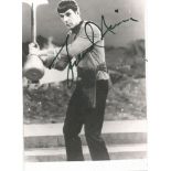 Leonard Nimoy signed 7x5 b/w photo. Good Condition. We combine postage on multiple winning lots