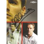 Michael Owen signed 6 x 4 football promo card. Good Condition. We combine postage on multiple