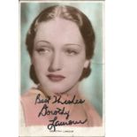 Dorothy Lamour signed 6 x 4 vintage colour photo. Good Condition. We combine postage on multiple