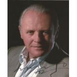 Anthony Hopkins signed 10 x 8 colour Photoshoot Portrait Photo, from in person collection