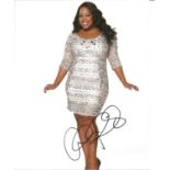 Amber Riley signed 10 x 8 colour Dreamgirls Portrait Photo, from in person collection autographed