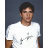 Ashton Kutcher signed 10 x 8 colour Photoshoot Portrait Photo, from in person collection