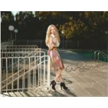 Amanda Seyfried signed 10 x 8 colour Photoshoot Landscape Photo, from in person collection