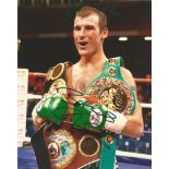 Joe Calzaghe signed 10 x 8 colour Boxing Portrait Photo, from in person collection autographed at