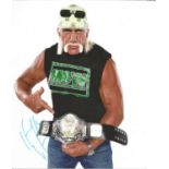 Hulk Hogan signed 10 x 8 colour Wrestling Portrait Photo, from in person collection autographed at