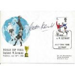 Gordon Banks signed World Cup final football FDC. 30/7/66 Wembley postmark. Good Condition. We