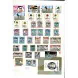 Worldwide high value stamp collection in black stock book countries include USA, Czechoslovakia,