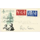 Hugh Casson signed 1953 Festival of Britain FDC. Good Condition. We combine postage on multiple