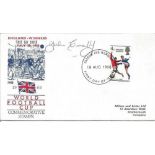 John Connelly signed World Football Cup FDC. 18/8/66 Harrow and Wembley postmark. Good Condition. We