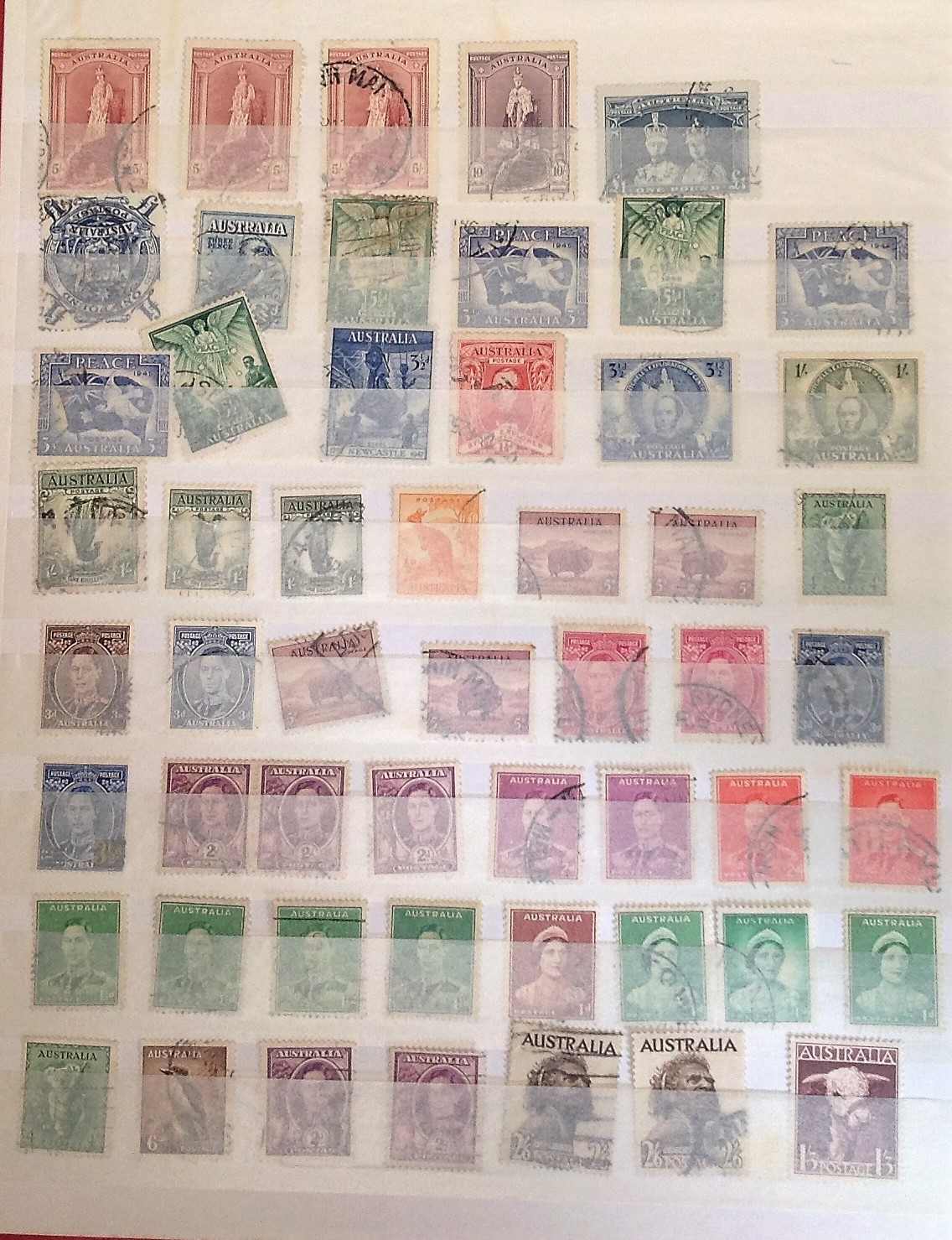 British Commonwealth stamp collection in red stockbook. Mint and used a lot prior to 1945. - Image 2 of 6