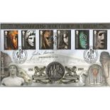 Julian Richards signed 250th Anniversary of The British Museum coin FDC PNC. 1 crown coin inset 7/