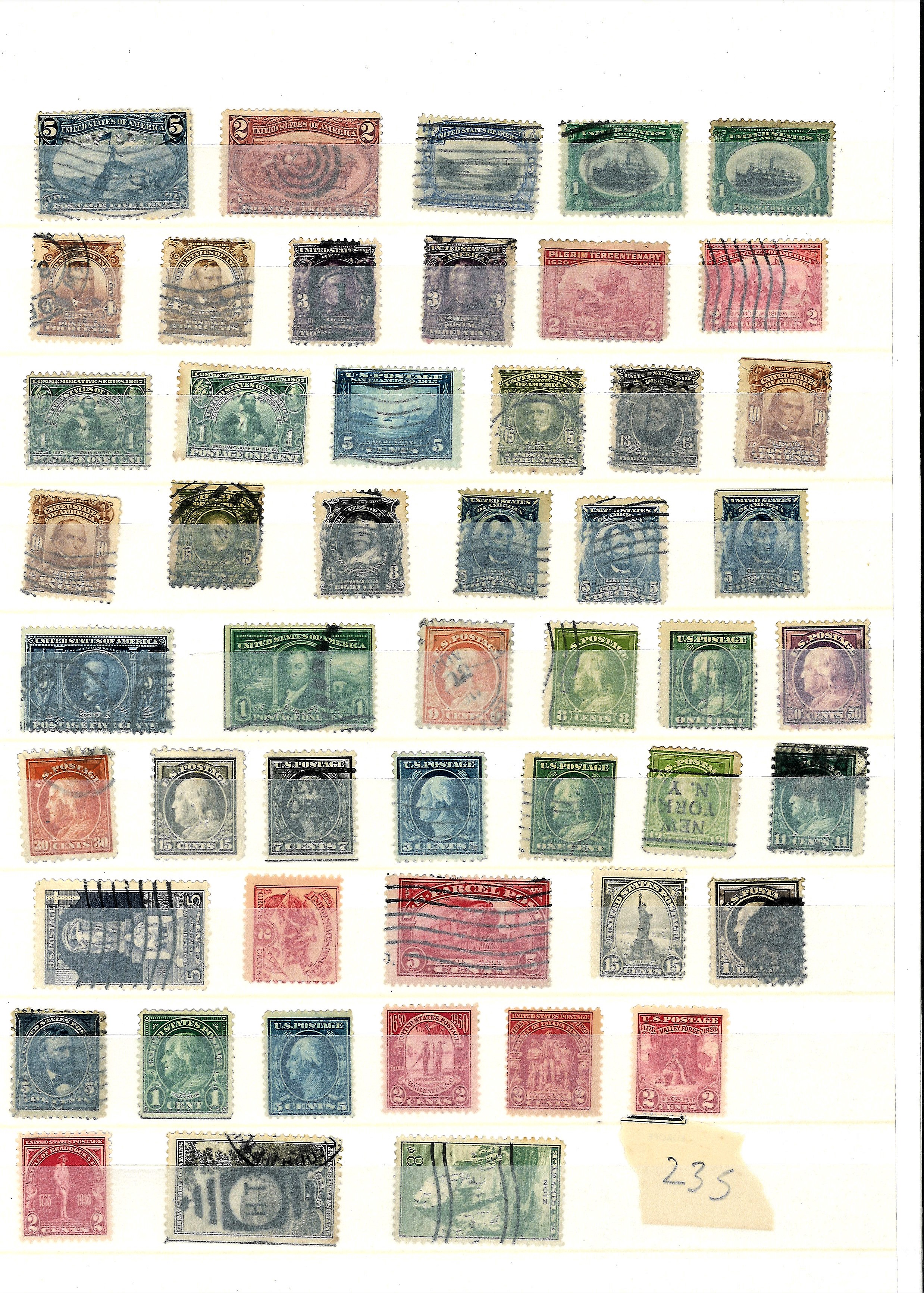 Worldwide high value stamp collection in black stock book countries include USA, Czechoslovakia, - Image 3 of 8