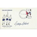 George Cohen signed England winners FDC. 18/8/66 Wolverhampton postmark. Good Condition. We