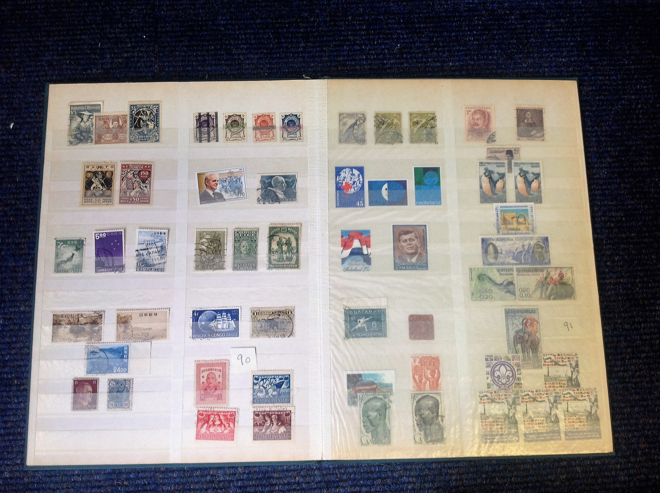 World High value stamp collection in green stock book. Includes stamps from Australia, Germany, - Image 4 of 6