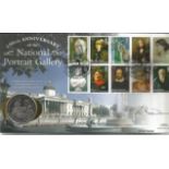 Zainab Bedawi signed National Portrait Gallery 150th anniversary coin cover. Benham official FDC