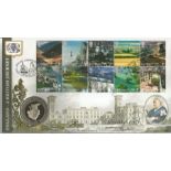 Rosemary Leach signed England - A British Journey coin cover. Benham official FDC PNC, with 1997