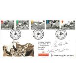 Jack and Bobby Charlton signed Football Legends FDC. 14/5/96 Wembley postmark. Good Condition. We