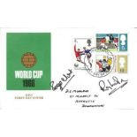 Roger Hunt and Ray Wilson signed World Cup 1966 football FDC. 1/6/66 Liverpool FDI postmark. Good